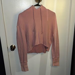 PacSun cropped pink hoodie